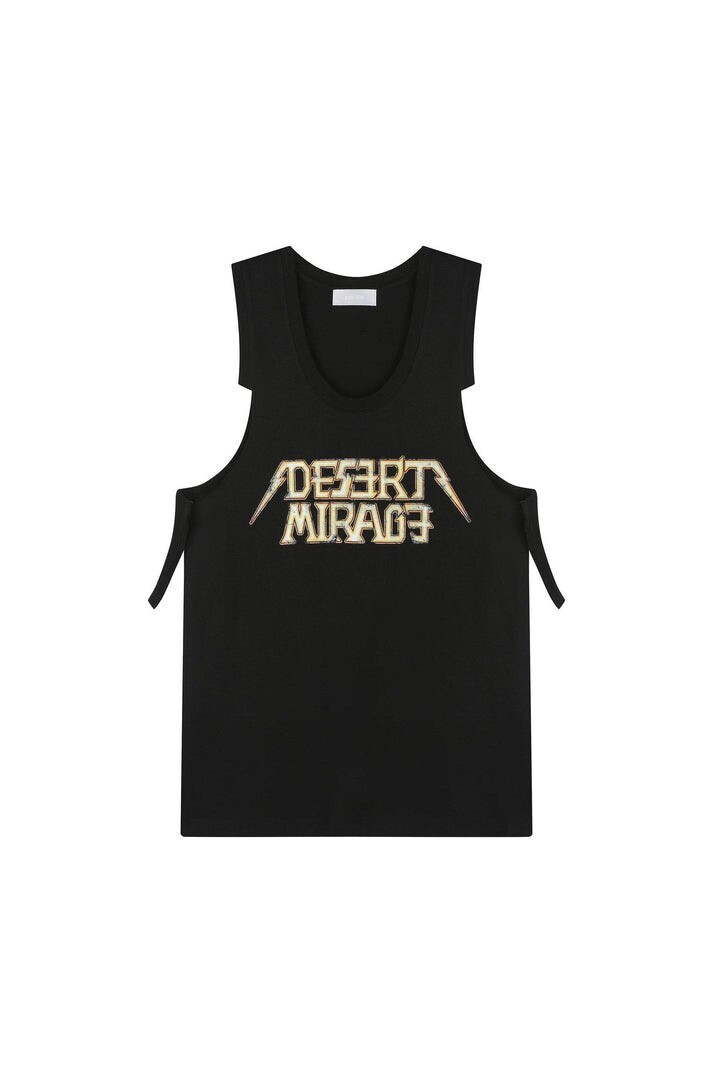 SYSTEM Men's Cutting Printed Sleeveless Tank Top