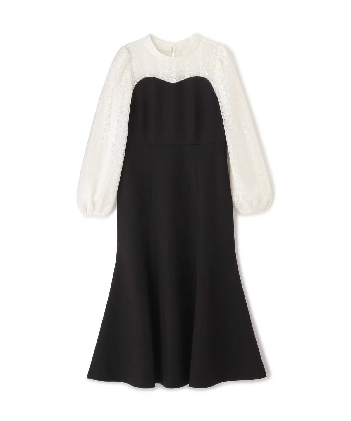 PROPORTION BODY DRESSING デコルテレースドッキングマーメイドワンピース