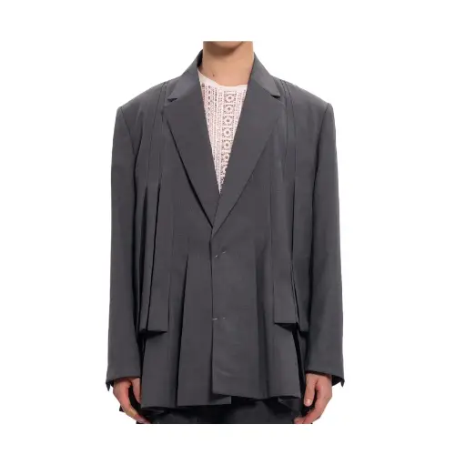 Feng Chen Wang Irregular Pleats Blazer
