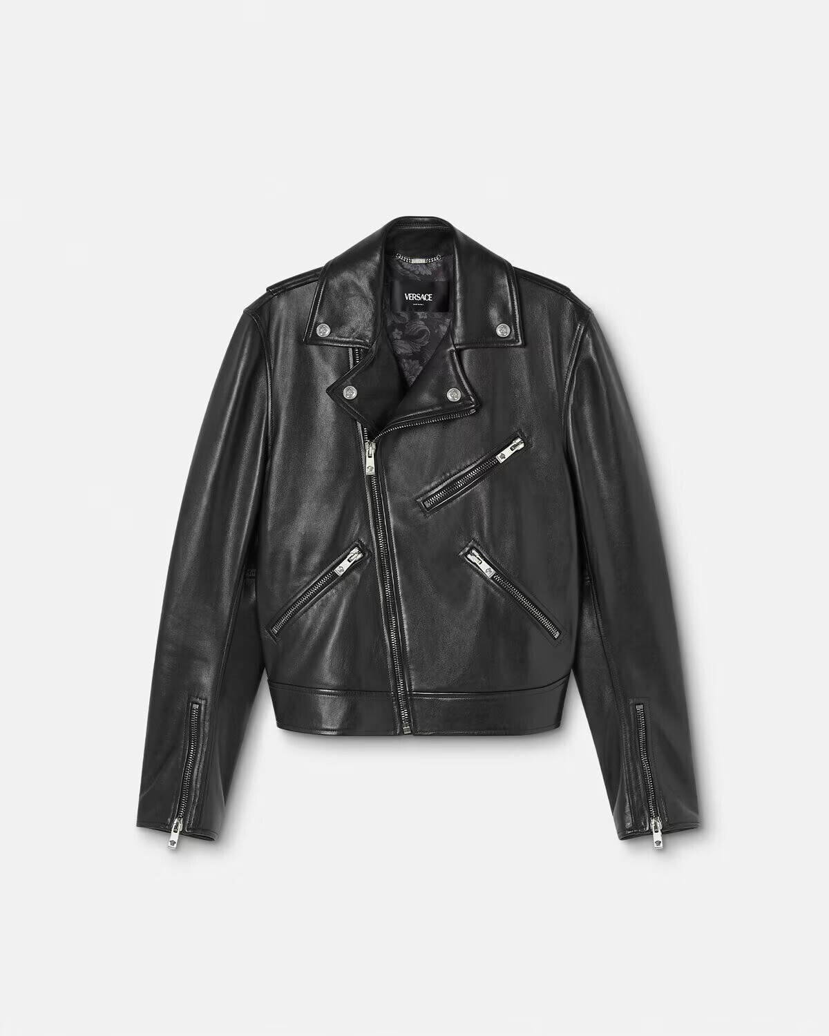 Versace レザー バイカー ジャケット