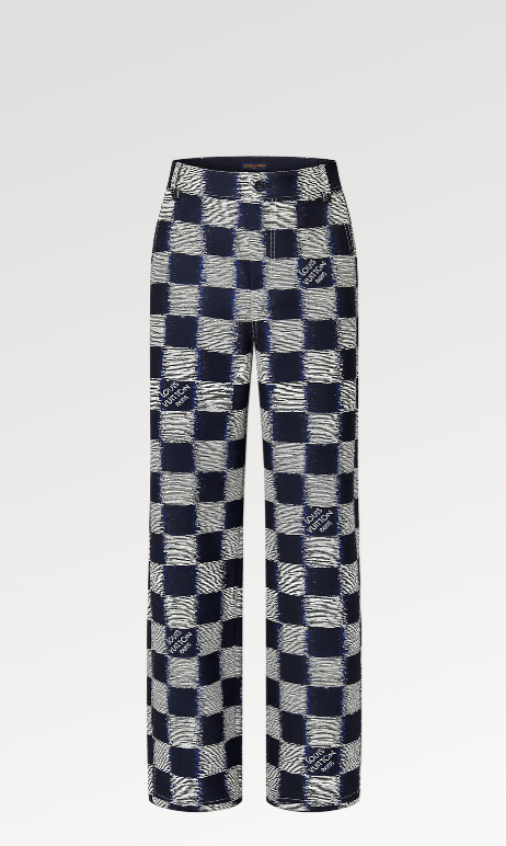 LOUIS VUITTON ダミエウールワークウェアパンツ