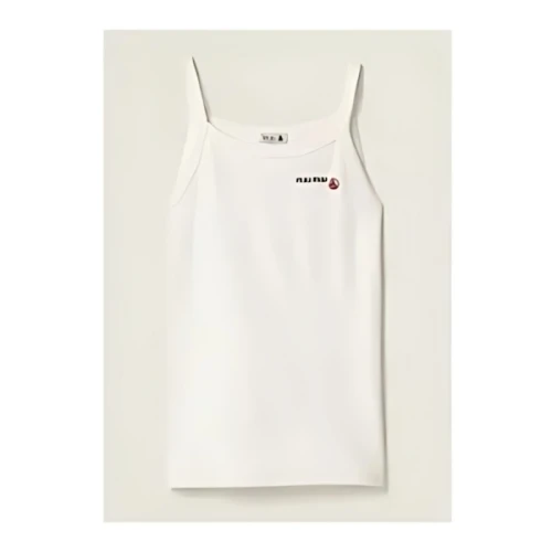 MIU MIU × PETIT BATEAU Petit Bateau X Miu Miu ストレッチジャージー トップ