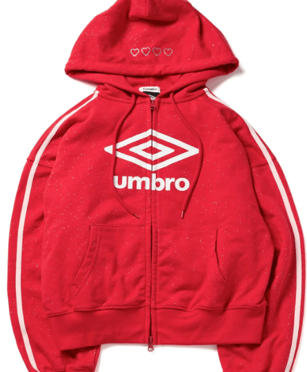 Casselini 【UMBRO* Casselini】ロゴジップパーカー