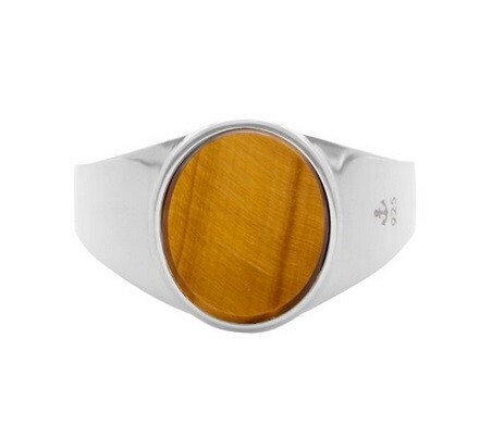 ジェントルマン SV925/タイガーアイ/リング /SIGNET RING