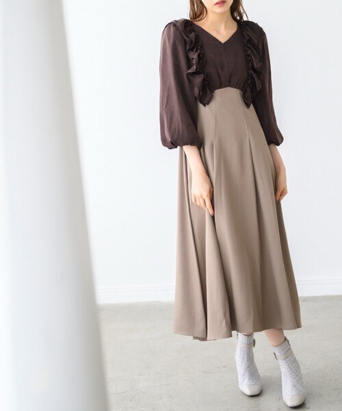 MISCH MASCH ラッフルコンビワンピース