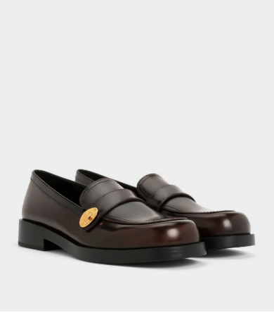 CHARLES & KEITH メタリックバックル ストラップローファー
