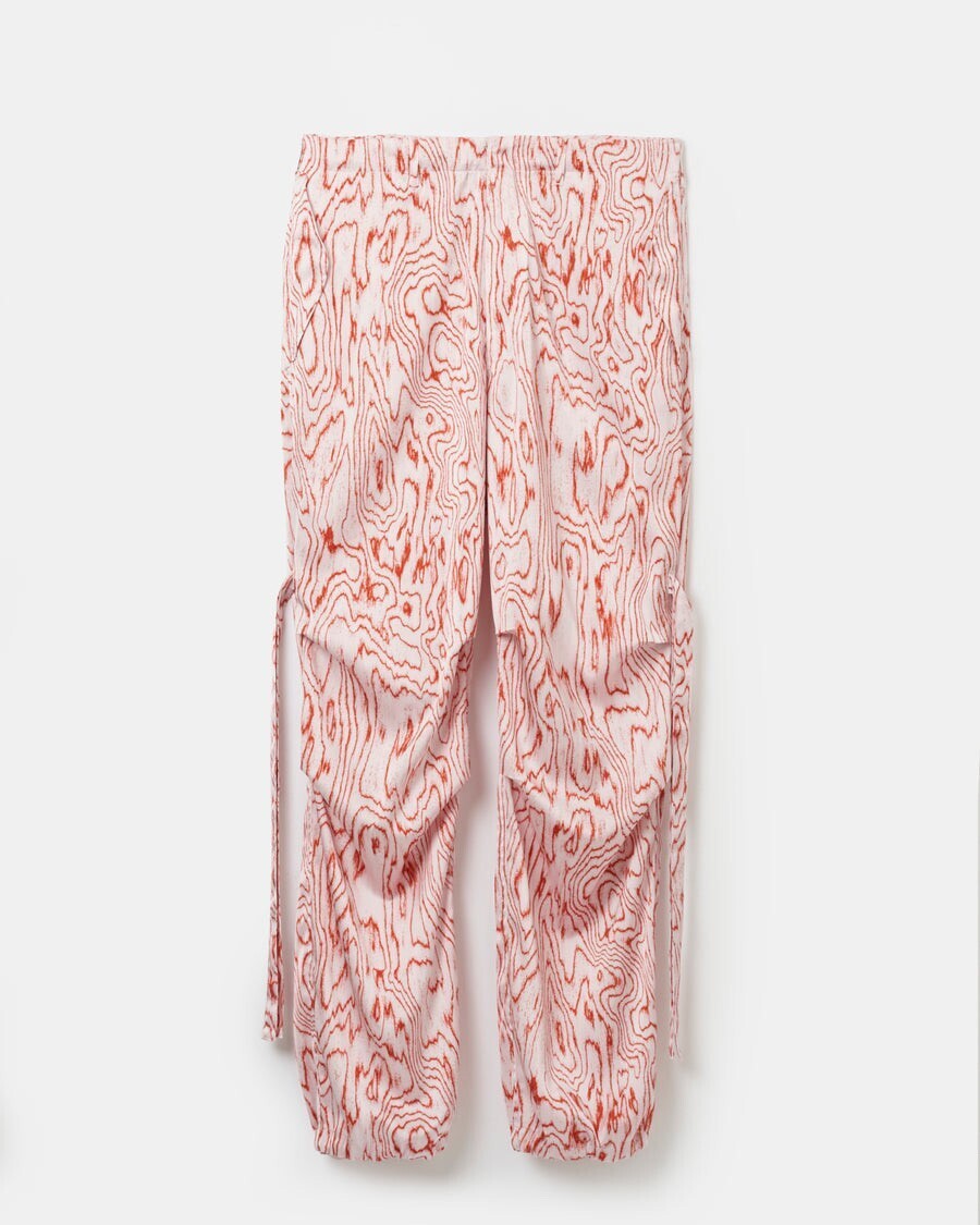 08sircus Moire satin parachute pants
