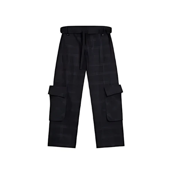 OPEN YY ROLLED WAIST TARTAN CARGO