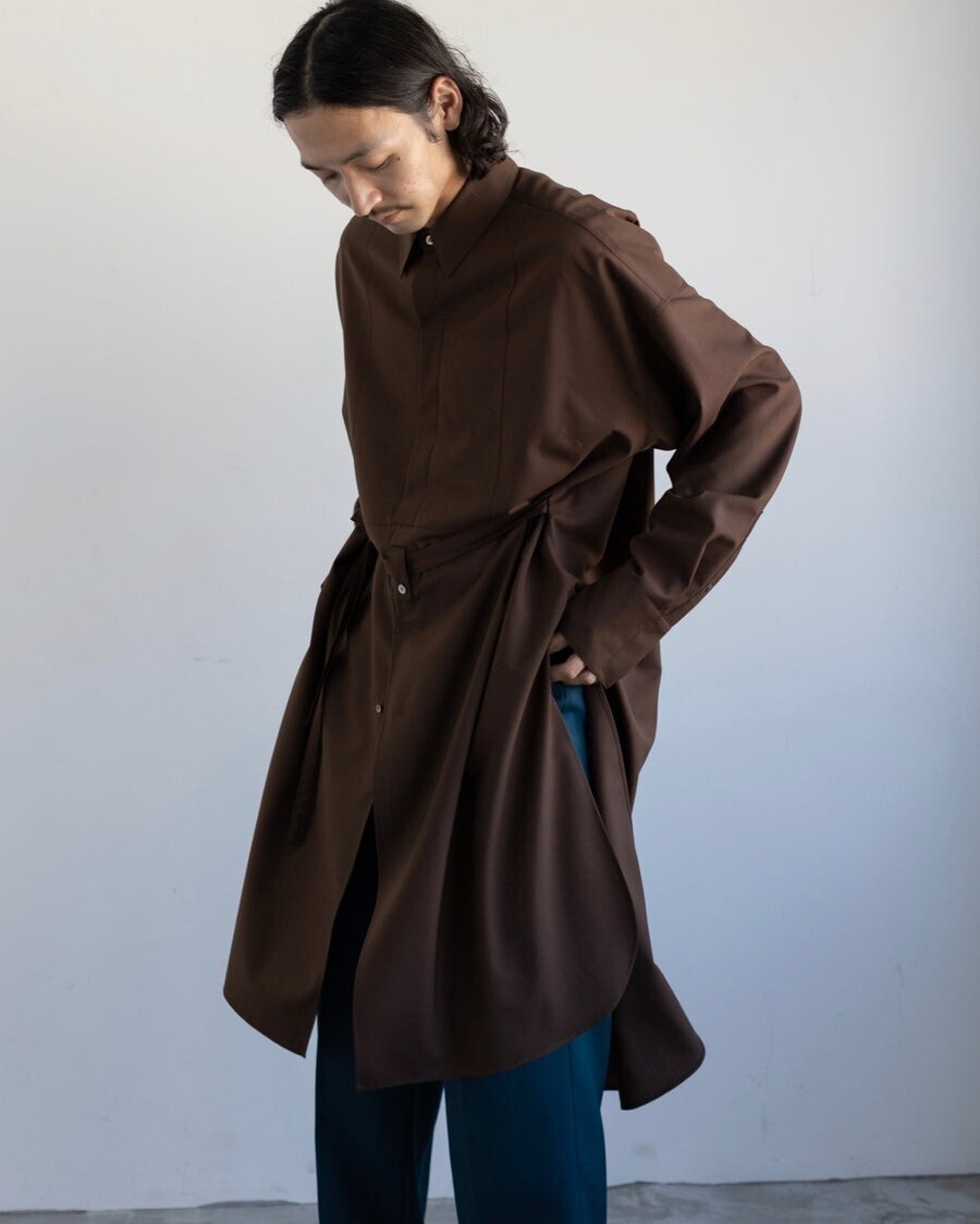 SUBLATIONS WASHABLE WOOL DRESS LONG SHIRT .05