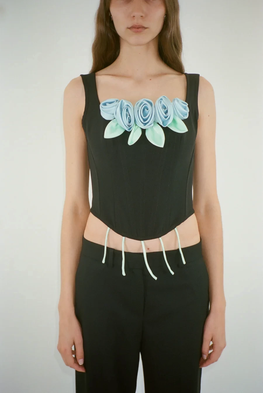 Sandy Liang BARQUE CORSET IN BLUE