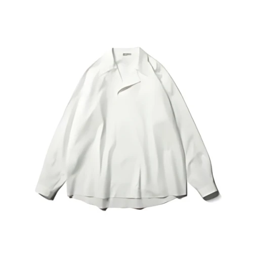 AURALEE WASHED FINX TWILL P/O SHIRTS