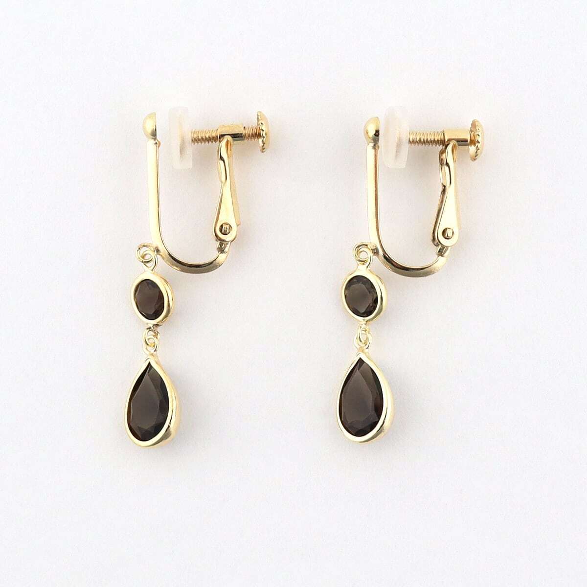 anapnoe Smoky quartz swing earring