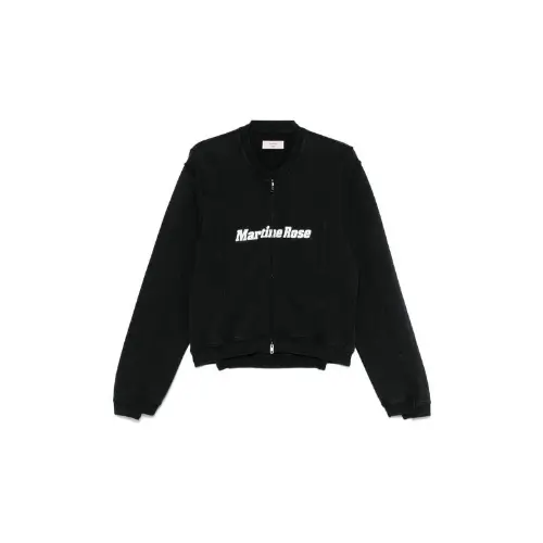 MARTINE ROSE Shrunken ジップアップ スウェットシャツ