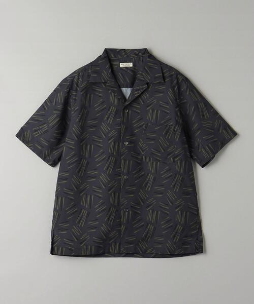 BEAUTY&YOUTH UNITED ARROWS ヒバナ パターン リラックス レギュラー オープンカラー シャツ