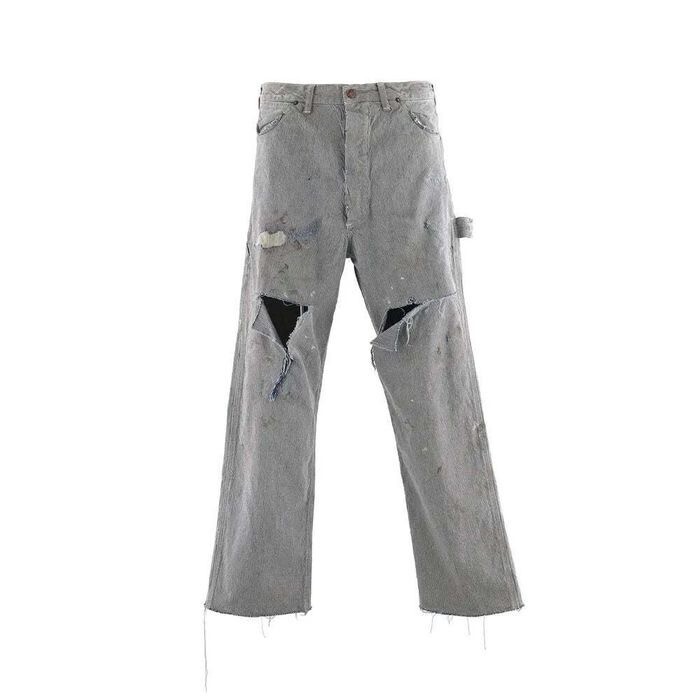 Saint Mxxxxxx DENIM PANTS HICKORY STRIPE
