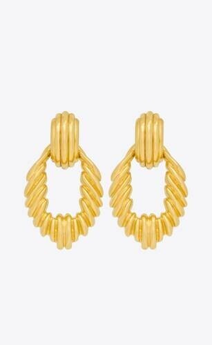 SAINTLAURENT リンク ヴィンテージ イヤリング(メタル）