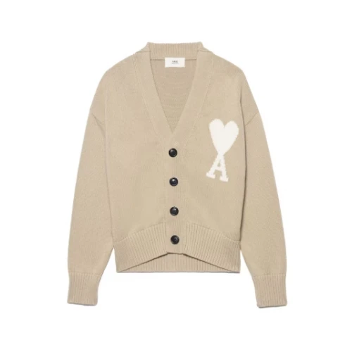 AMI Paris Ami De Coeur Boxy Fit Cardigan