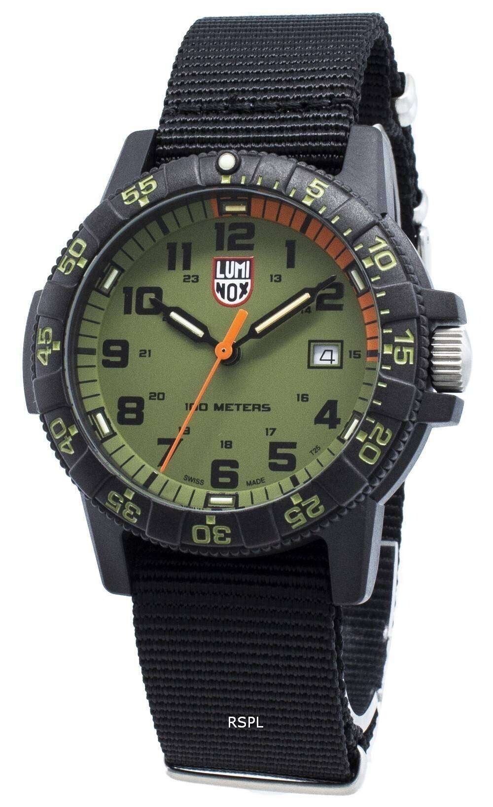 Luminox レザーバックシータートル