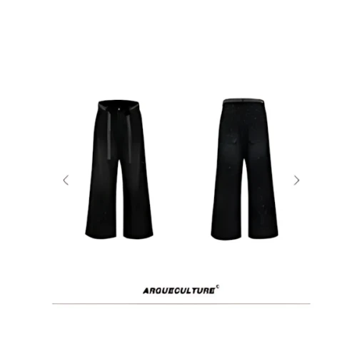 Argue Culture デニムパンツフルラインストーンウォッシュド
