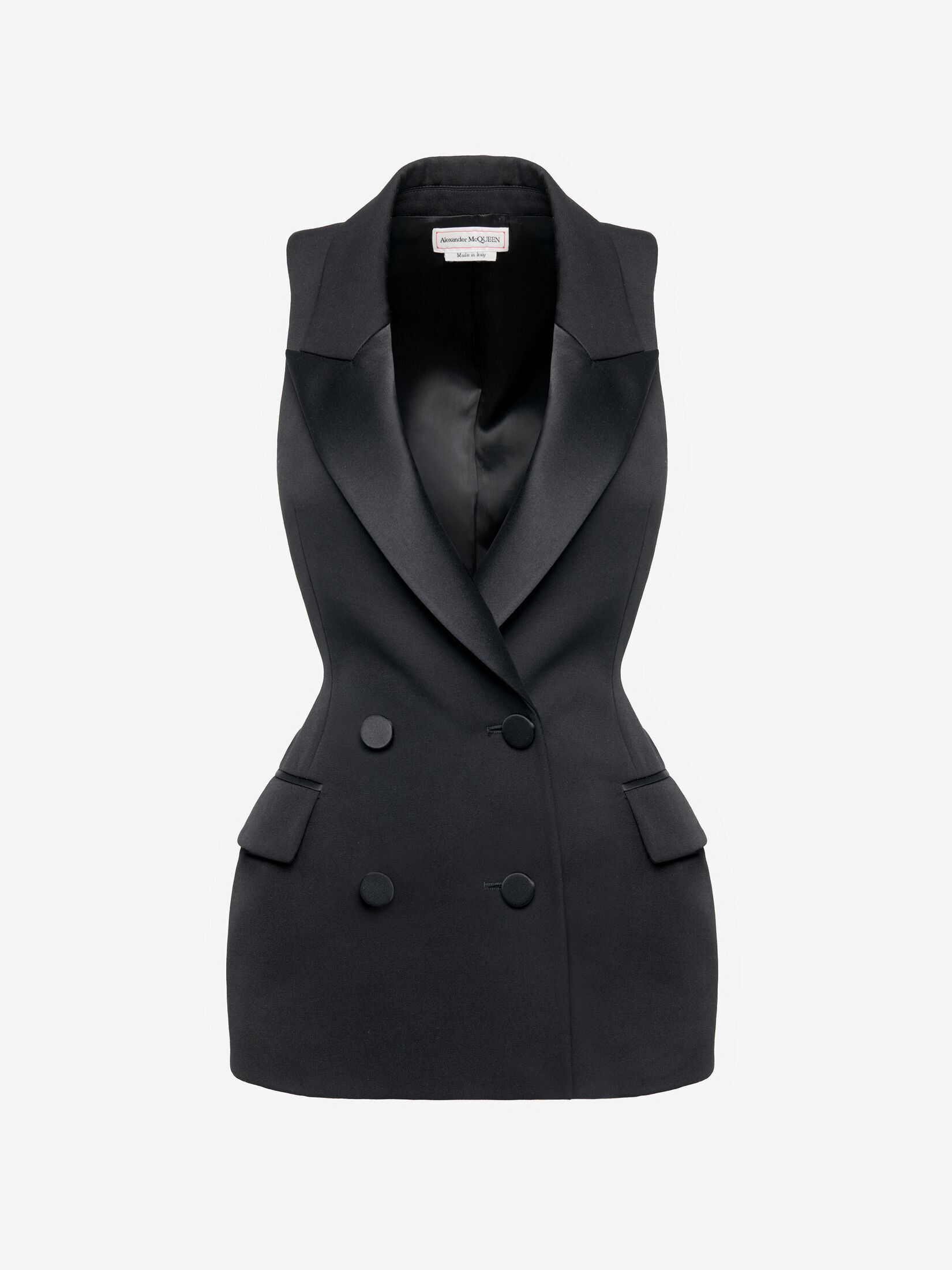Alexander McQueen レーサーバック スリーブレス ダブルブレストジャケット