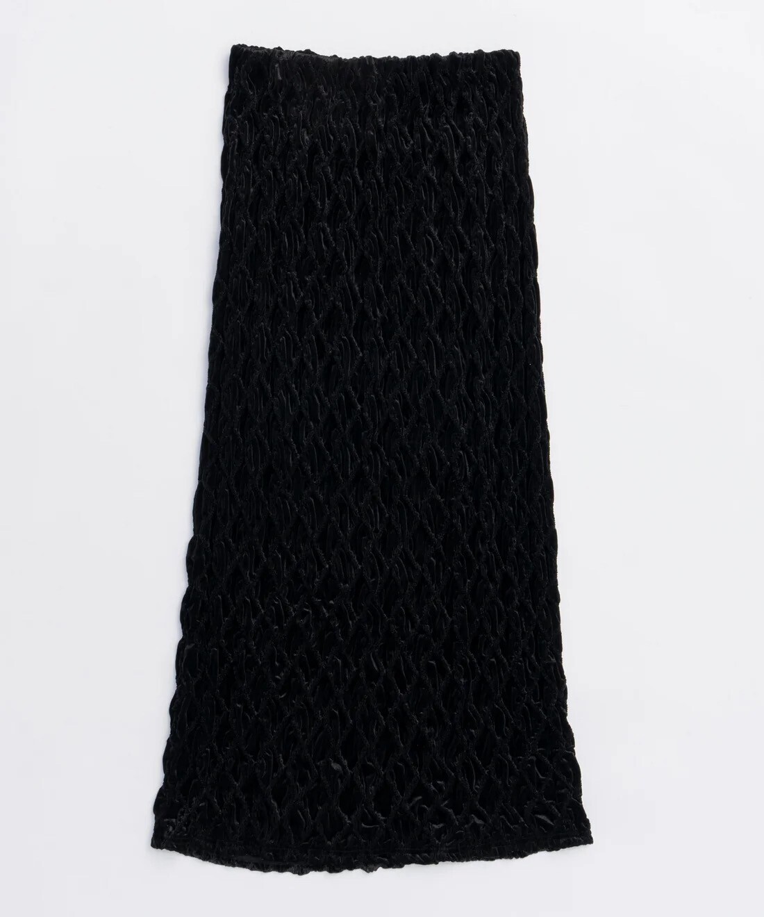 MAISON SPECIAL Velor Shirring Skirt