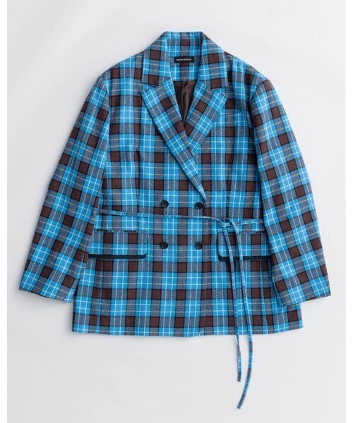 MAISON SPECIAL Loop Yarn Plaid Jacket/ループチェックジャケット