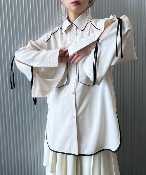 HARE パイピングビッグシャツ
