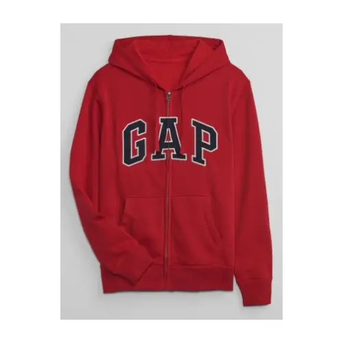 GAP リラックス GAPロゴ ジップアップパーカー