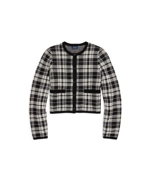 POLO RALPH LAUREN プラッド ウール カーディガン