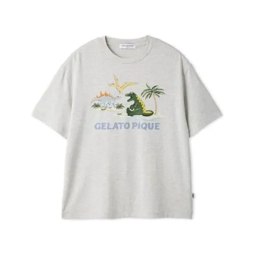 Gelato pique スリーピングダイナソーワンポイントTシャツ