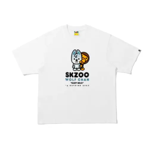 A BATHING APE × Stray Kids WOLF CHAN BABY MILO TEE