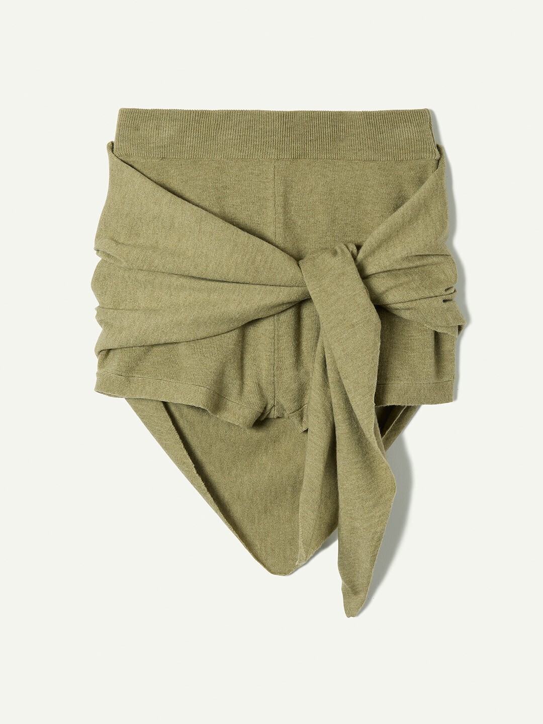 leinwände Scarf Knit Shorts / Green
