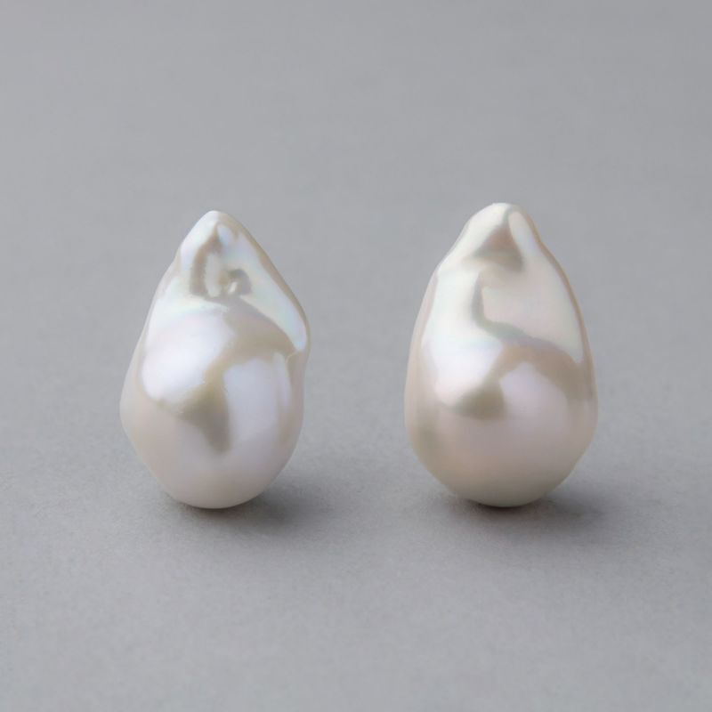 Pearl for Life Unique+ 淡水真珠 ピアス/イヤリング 12mmUP K18YG/SV925 オイスターバロック