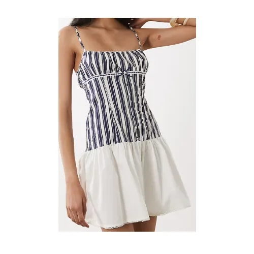 ASOS WeWoreWhat drop waist dress in navy