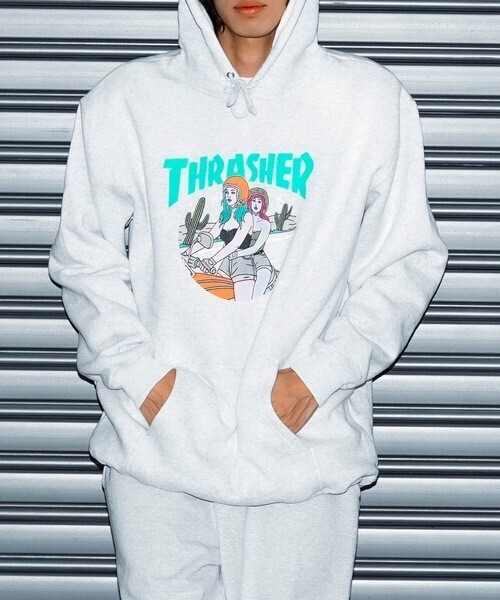 THRASHER BABES HOODIE SWEAT PARKA