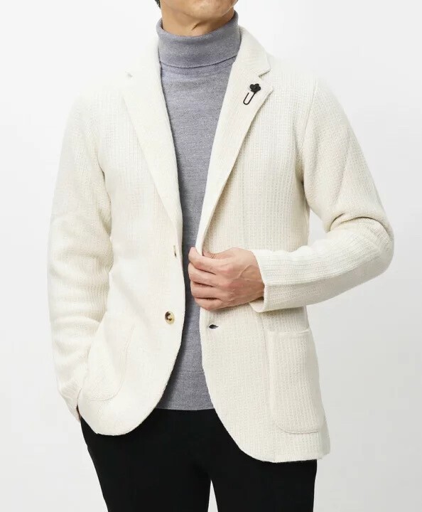 LARDINI カシミヤニットジャケット
