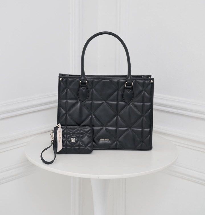 Rosé Muse "Quilting tote M"