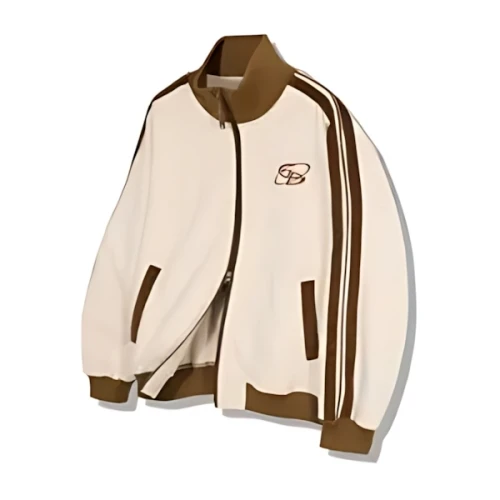 GUBIN Color block corduroy line jersey