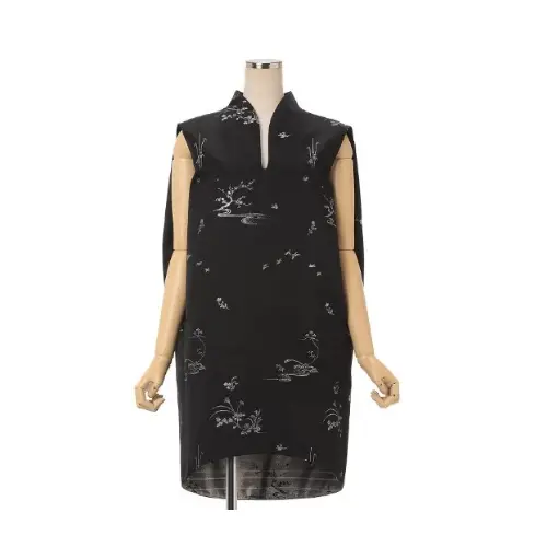 Mame Kurogouchi Nature Pattern Jacquard Dress