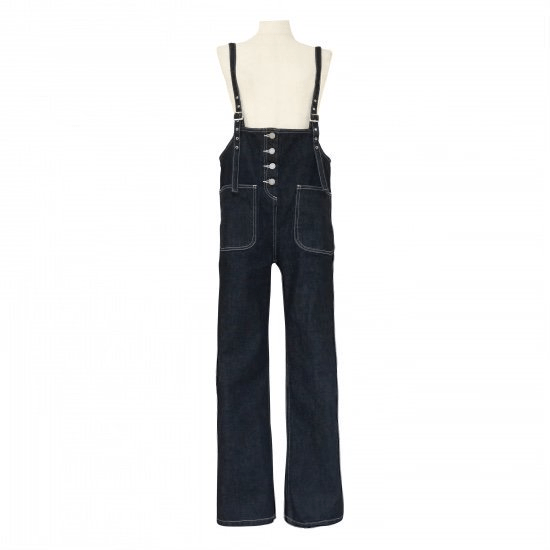 BayBee button design denim salopette( indigo)