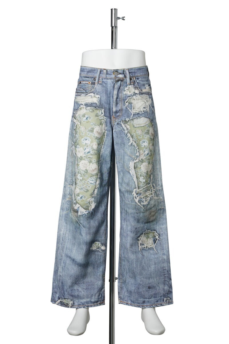 Acne Studios Acne Studios 1981 U TLO DENIM ROSE PRINT MIDSUMMER