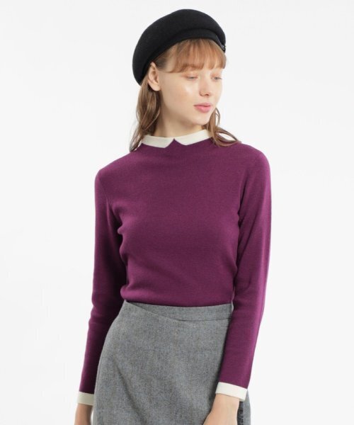 MACKINTOSH PHILOSOPHY Cleric Collar Knit ロングスリーブ