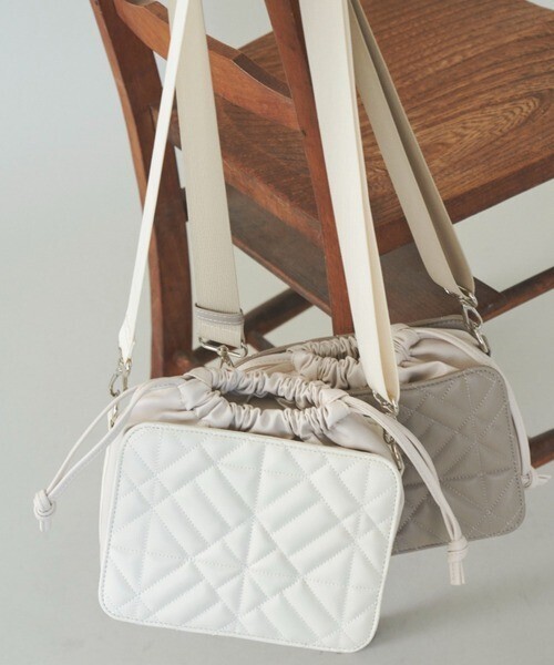 idem bicolor drawstring bag