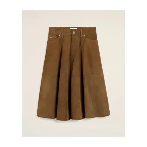 AMI Paris ゴートスエードレザー スカート