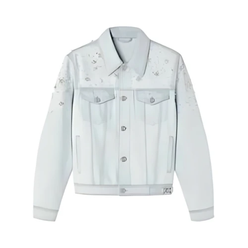VERSACE EMBELLISHED DENIM JACKET