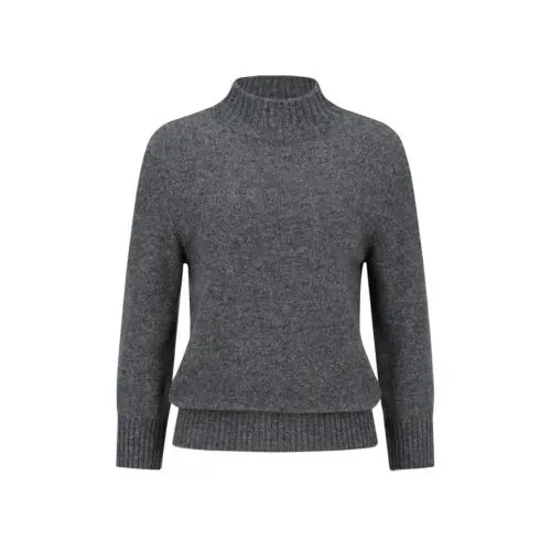 AMOMENTO wool mock neck knit