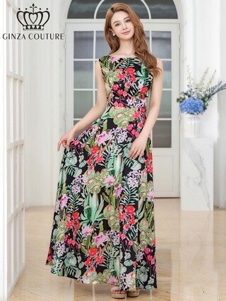 GINZA COUTURE Aラインロングドレス