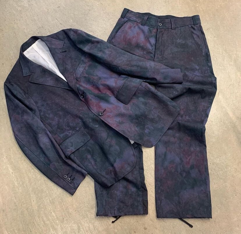 Needles 20ss String Cuff Trouser Tropical Wool / Uneven  dye