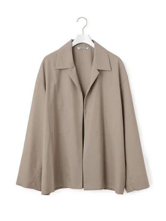 AURALEE WOOLSILKTROPICALSHIRTSJACKET