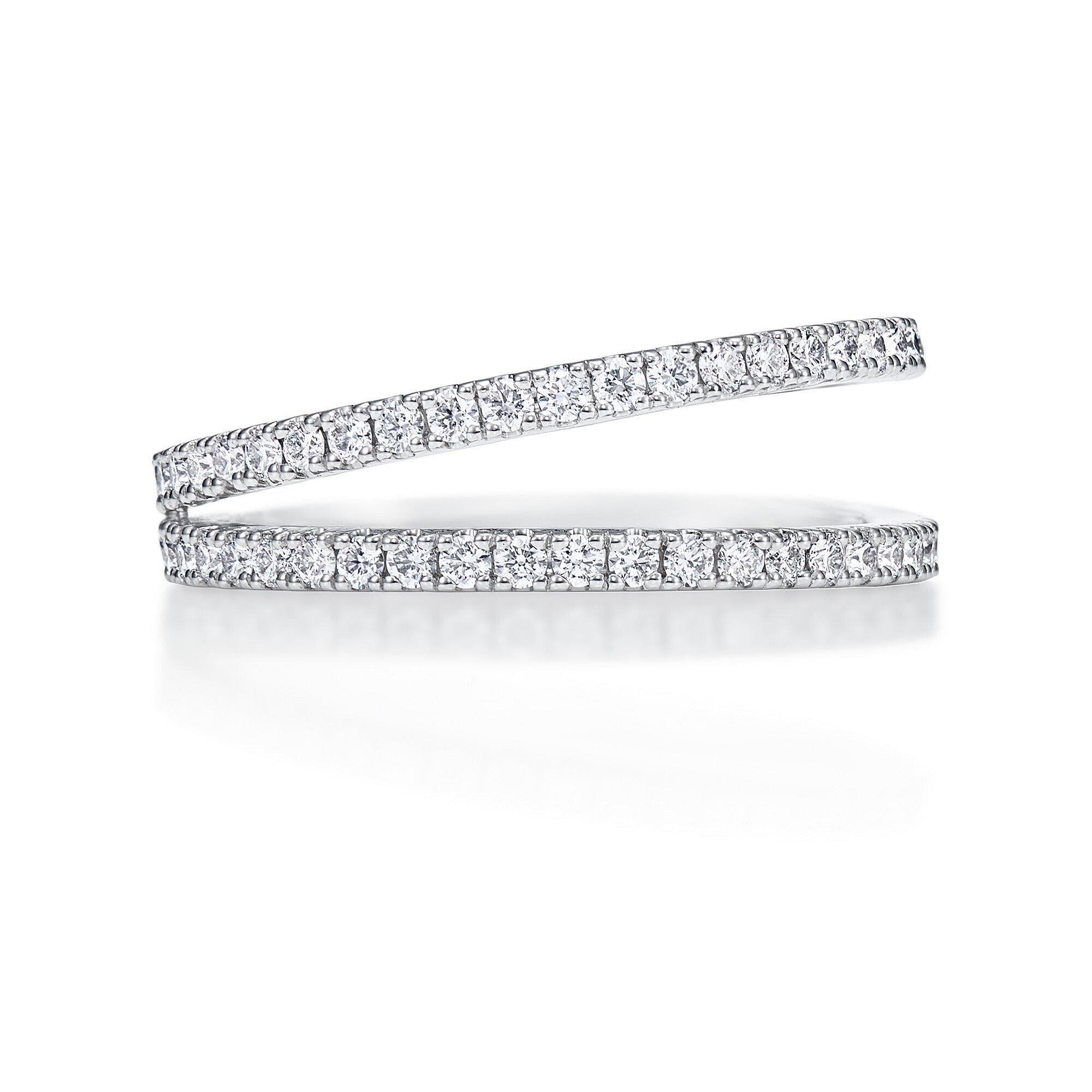 ROYAL ASSCHER ライン プラチナ ダイヤモンドリング